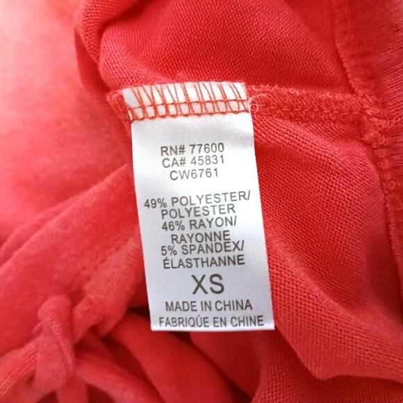 NEW Chaser Dolman Short Sleeve Pullover Top in Melon, S, Soft, Drawstring Hem - Picture 5 of 8